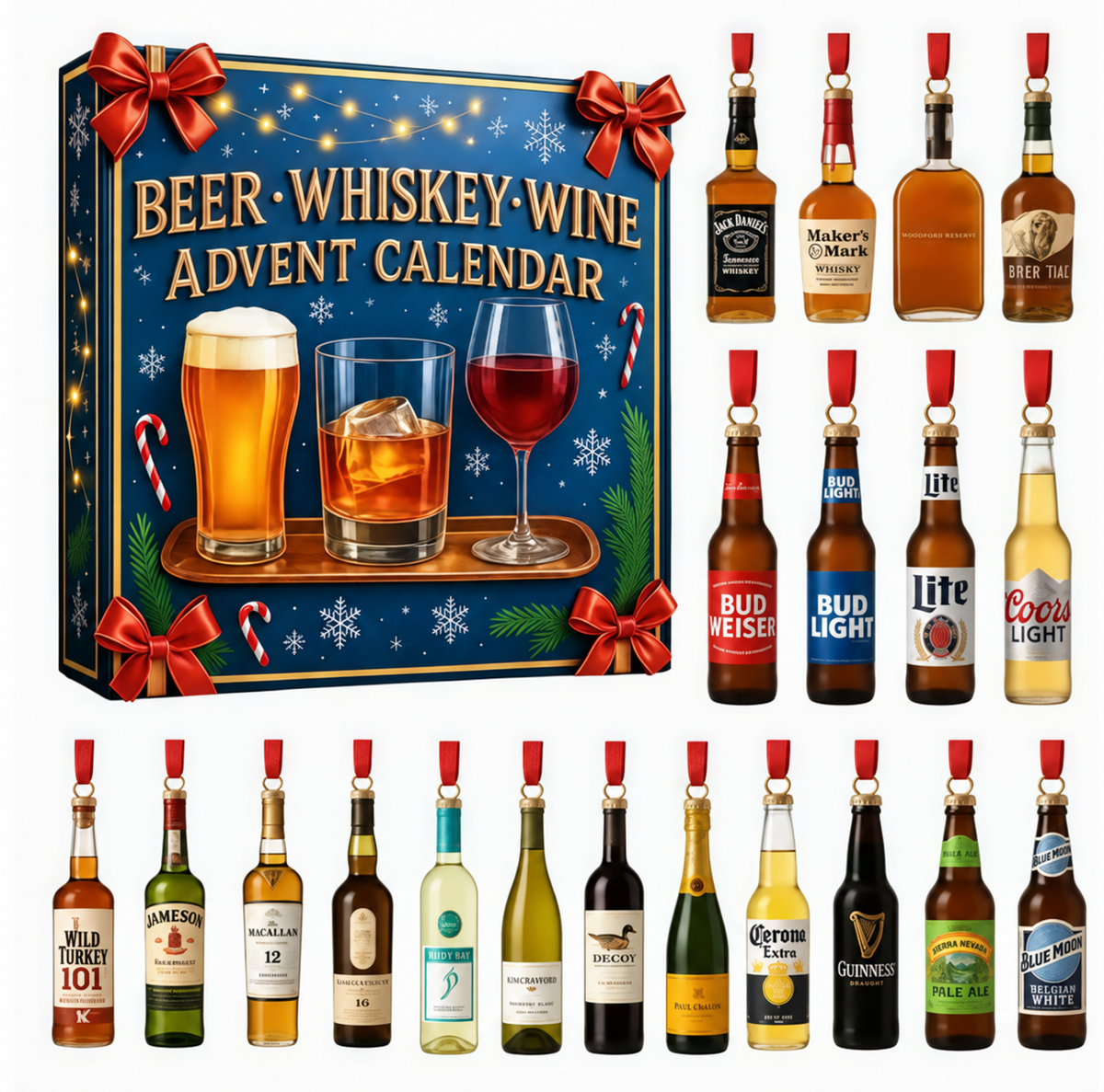 CALENDARIO DELL’AVVENTO - Birra, vino e whisky