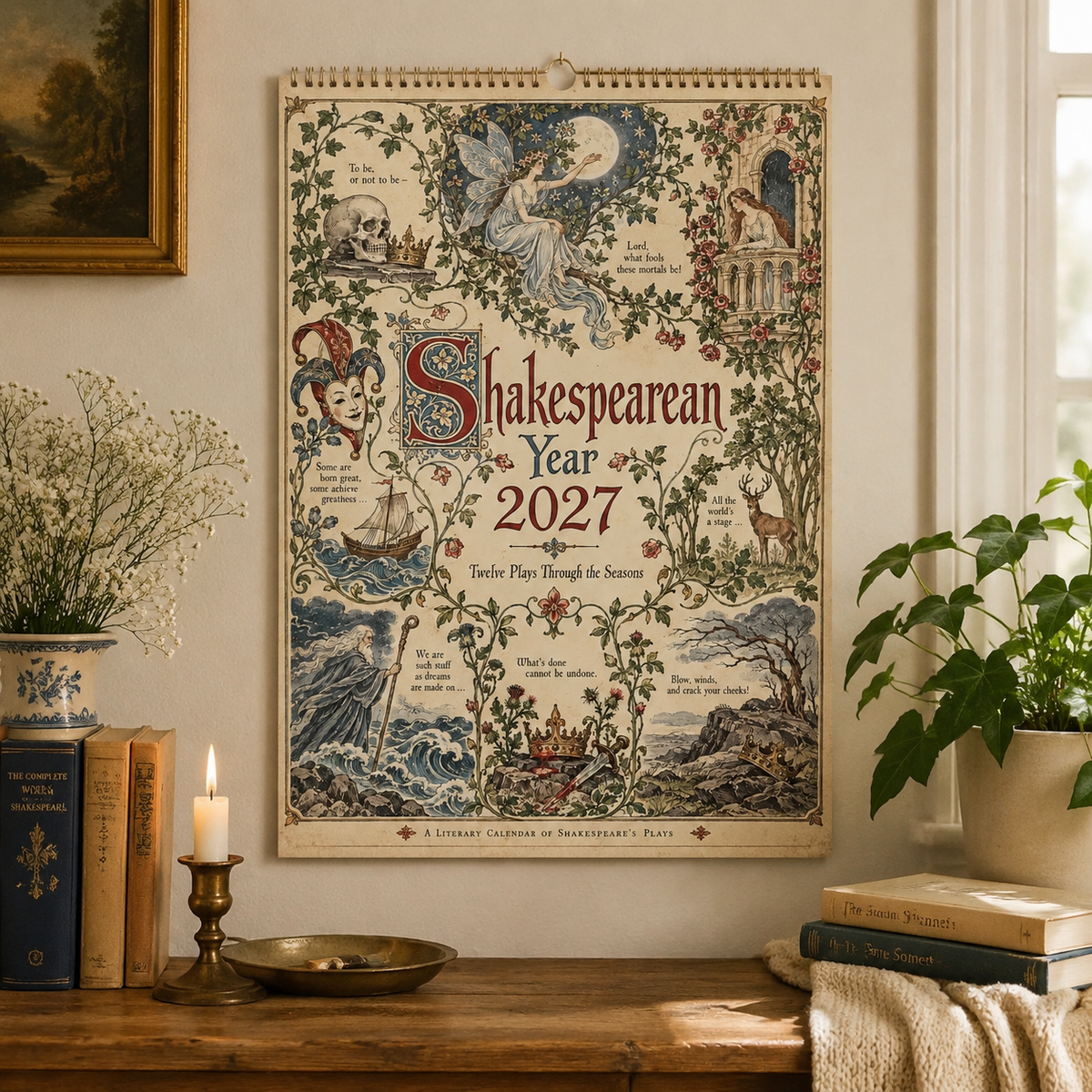 CALENDARIO DA PARETE 2027 – Un anno con Shakespeare