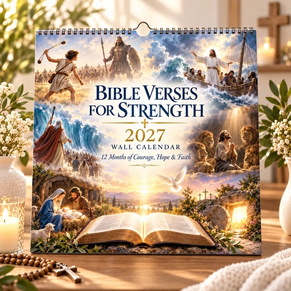 CALENDARIO DA PARETE 2027 – Versetti biblici per ritrovare la forza