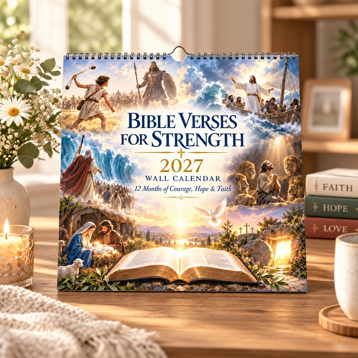 CALENDARIO DA PARETE 2027 – Versetti biblici per ritrovare la forza