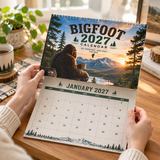 CALENDARIO DA PARETE 2027 – Bigfoot e Sasquatch