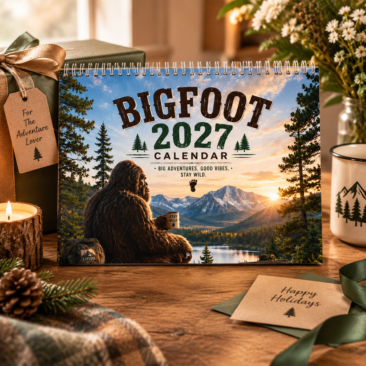 CALENDARIO DA PARETE 2027 – Bigfoot e Sasquatch