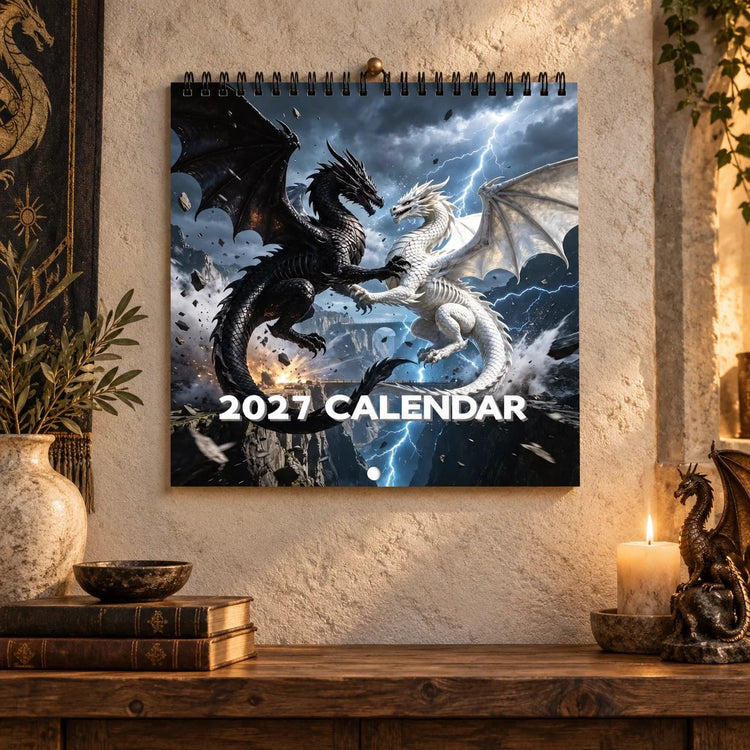 CALENDARIO DA PARETE 2027 – Draghi di un mondo superiore