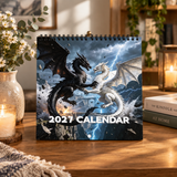 CALENDARIO DA PARETE 2027 – Draghi di un mondo superiore