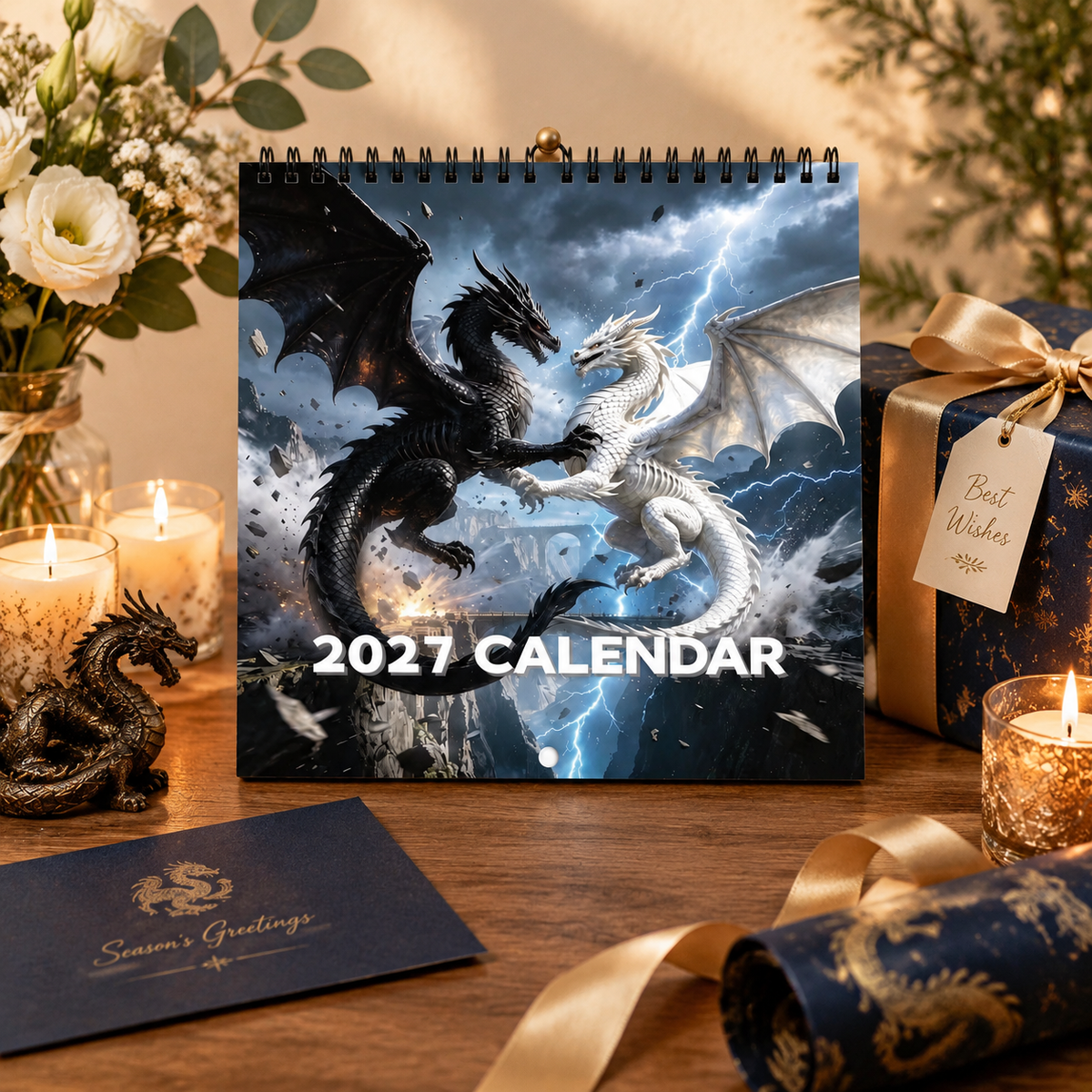 CALENDARIO DA PARETE 2027 – Draghi di un mondo superiore