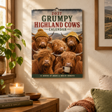 CALENDARIO DA PARETE 2027 – Mucche Highland scontrose