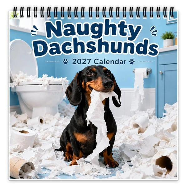 CALENDARIO DA PARETE 2027 – Bassotti birichini